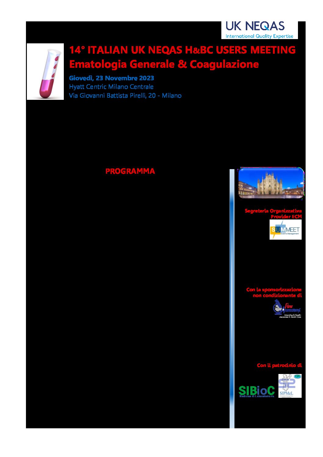 UK NEQAS BC & H – 8° UK NEQAS USERS MEETING