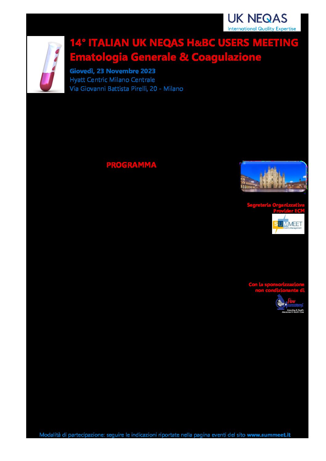UK NEQAS BC & H – 8° UK NEQAS USERS MEETING