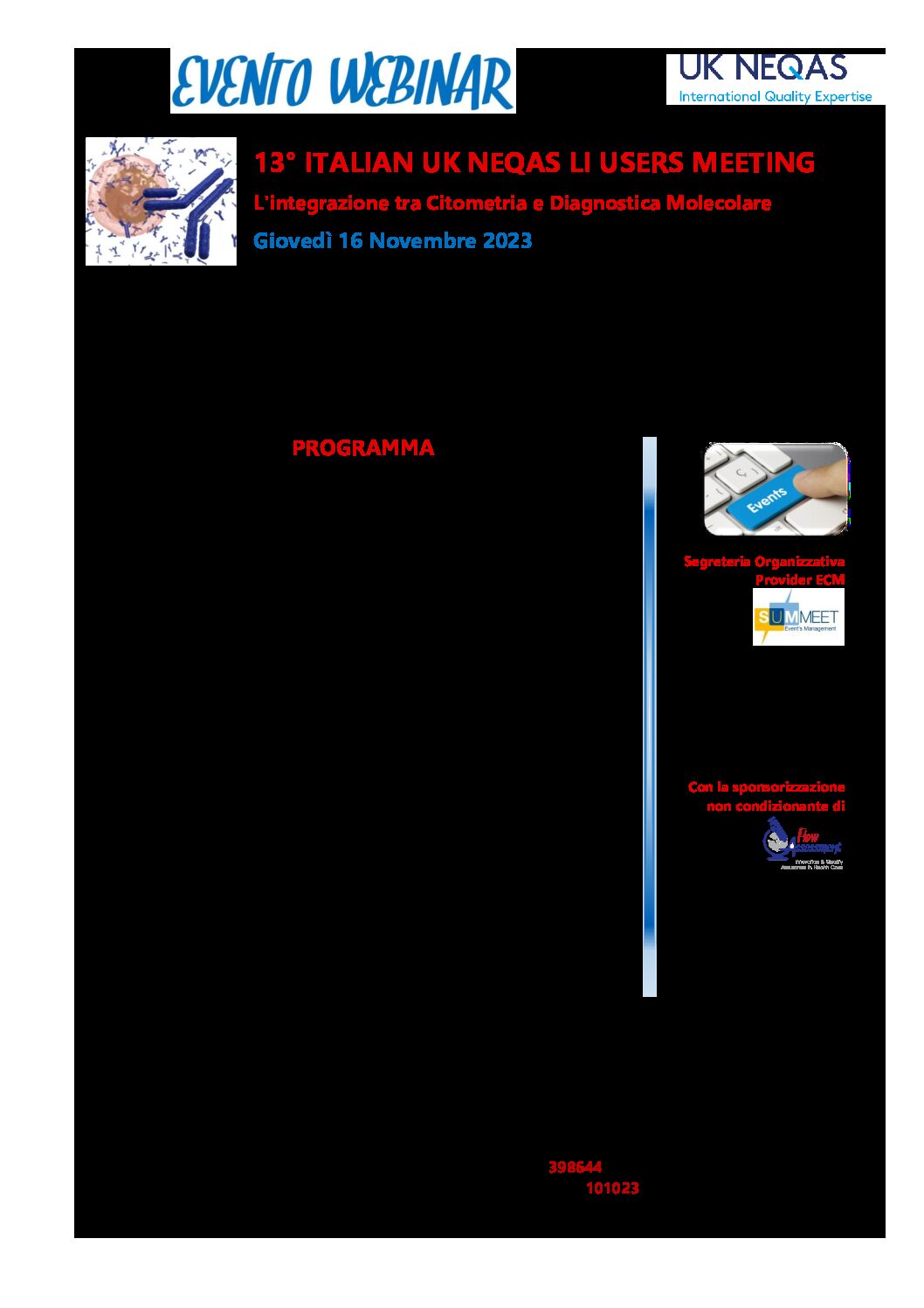 UK NEQAS BC & H – 8° UK NEQAS USERS MEETING
